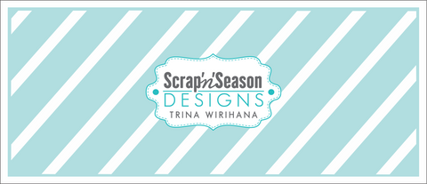 Digital Download - Stencil Slimline - Wide Diagonal Stripes