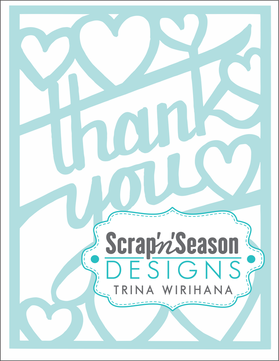 Digital Download - Stencil - Thank You – Scrap'n'Season