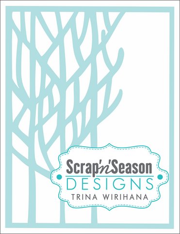 Digital Download - Stencil - Winter Trees