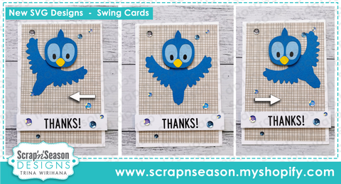 DL - 086. Swing Card - Bird