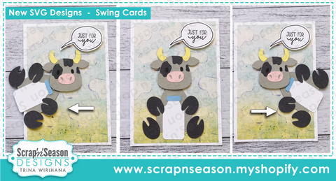 090. Swing Card - Cow