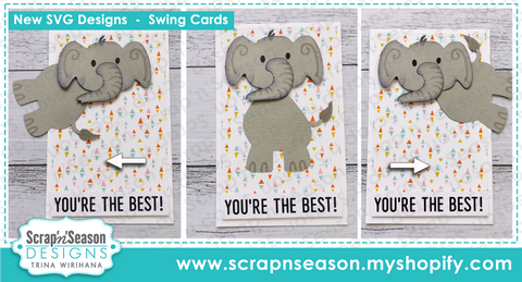091. Swing Card - Elephant