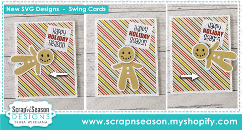 DL - 094. Swing Card - Gingerbread
