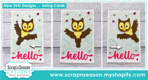 097. Swing Card - Owl