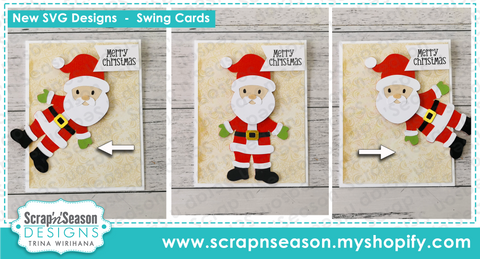 099. Swing Card - Santa