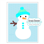 100. Swing Card - Snowman