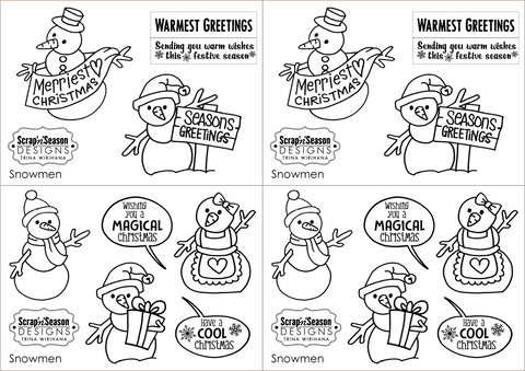 Digital Kit - Snowmen