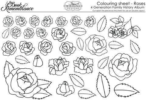 Colouring Sheet - Roses