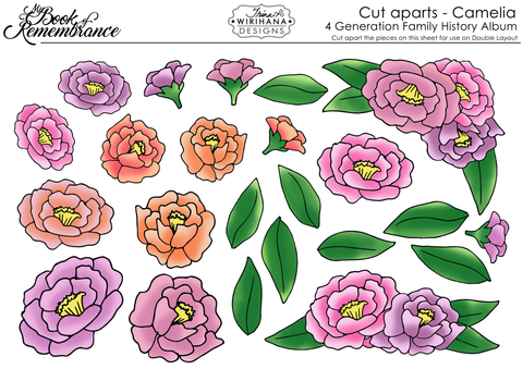 Cut-Apart Sheet - Camelia