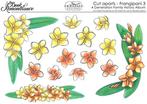 Cut-Apart Sheet - Frangipani 3