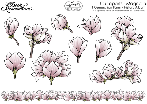 Cut-Apart Sheet - Magnolia