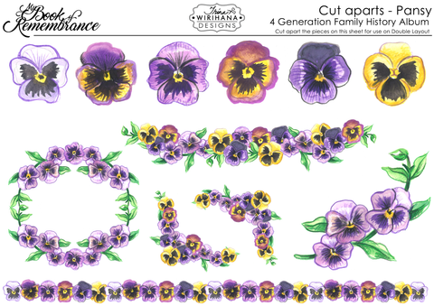 Cut-Apart Sheet - Pansy