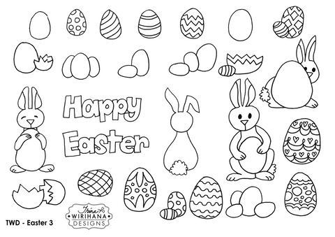 Digital Download - Colouring Sheet - Easter 3