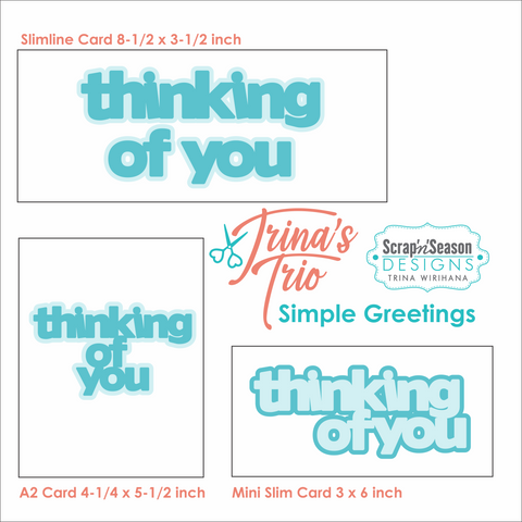 Digital Download - Trina's Trio - Simple Greetings A