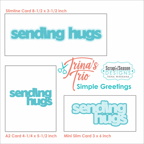 Digital Download - Trina's Trio - Simple Greetings B