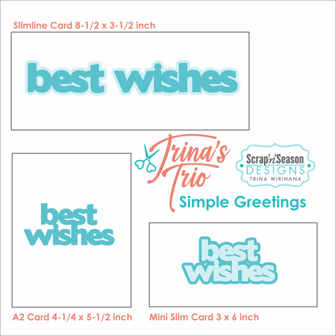 Digital Download - Trina's Trio - Simple Greetings D