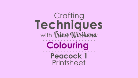 Crafting Techniques - Colouring - Peacock 1