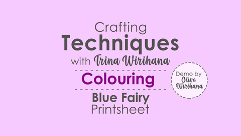 Crafting Techniques - Olive Colouring - Blue Fairy