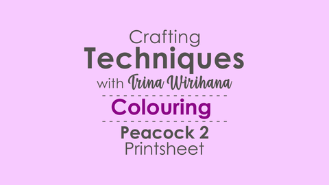 Crafting Techniques - Colouring - Peacock 2
