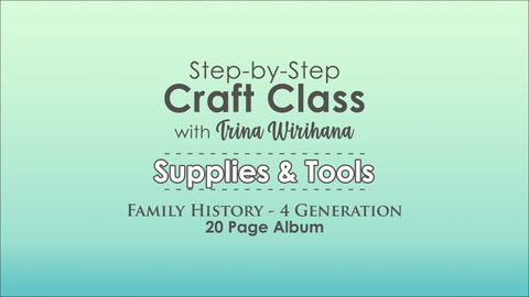 Part 2 - Supplies and Tools