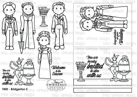 Digital Download - Colouring Sheet - Bridgerton 2