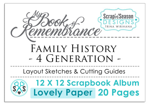 Instruction Guide - 4 Generation Album - 20 Pages 'LOVELY'