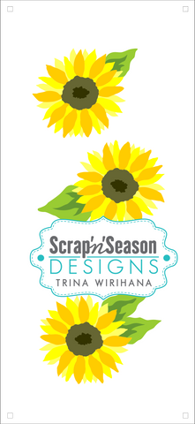 Digital Download - Layered Stencils - Sunflower Trio