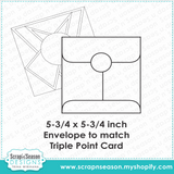 Fancy Fold 105 A - Triple Point Card Envelope Instructions