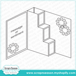 Fancy Fold 4 - 3 Step Stair Card Instructions